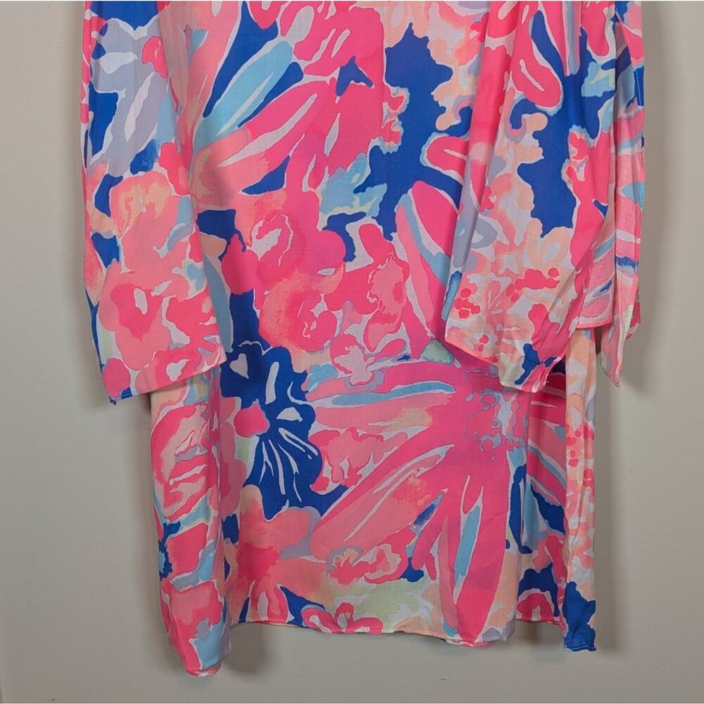 Lilly Pulitzer Benicia Tunic Cold Shoulder Dress Playa Hermosa - Picture 10 of 14